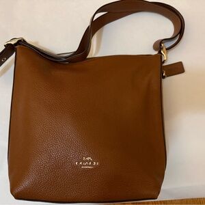 Coach Tan Leather Shoulder Bag